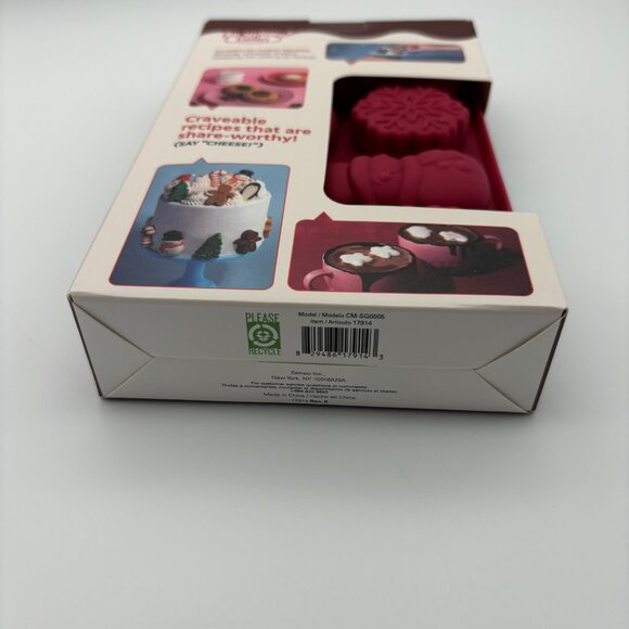 So Yummy by bella Silicone Candy Chocolate Christmas Mold Set, Snowman, Santa - Picture 5 of 5